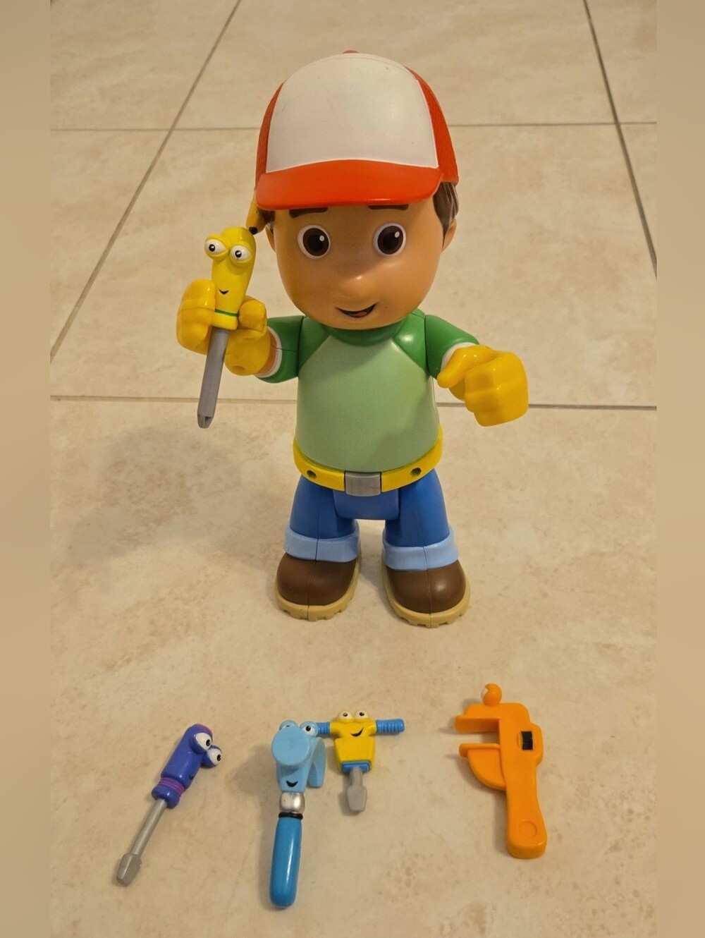Disney Handy Manny Talking Figure With 5 Tools Spanish English 2007